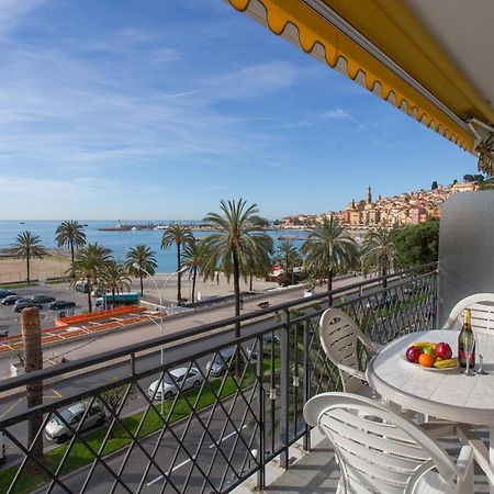 Studio Climatise Avec Terrasse Face Mer A Menton - Fr-1-196-208 Exterior foto