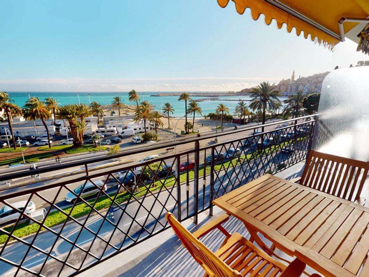 Studio Climatise Avec Terrasse Face Mer A Menton - Fr-1-196-208 Exterior foto